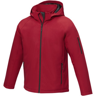 Notus wattierte Softshell Herrenjacke, rot, XS