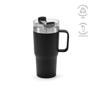 Neman Tasse recycelter Edelstahl 580 ml, schwarz