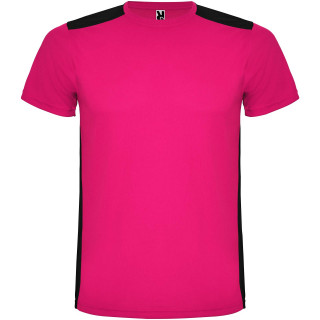 Detroit Sport T-Shirt für Kinder, fuchsia / schwarz, 104 (3-4 Jahre)