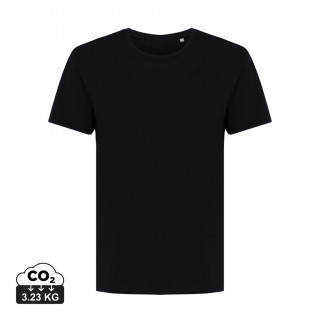 Iqoniq Yala Damen T-Shirt aus recycelter Baumwolle, schwarz